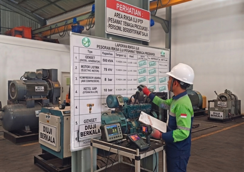 riksa uji pesawat tenaga produksi
